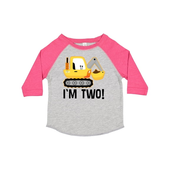 Inktastic 2nd Birthday Construction Truck Boy Boys Toddler T-Shirt