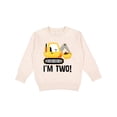 thumbnail image 1 of Inktastic 2nd Birthday Construction Truck Boy Toddler Sweatshirt, 1 of 4