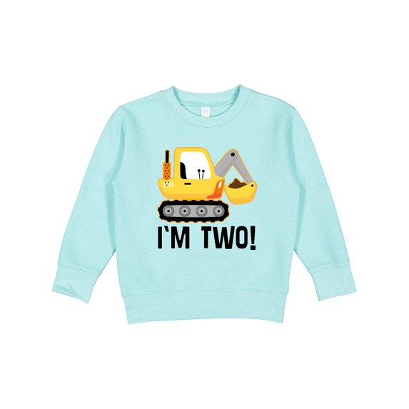Inktastic 2nd Birthday Construction Truck Boy Toddler Sweatshirt