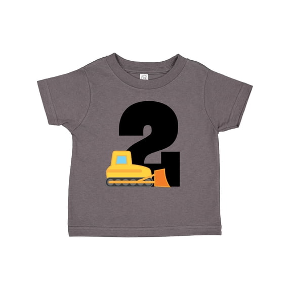 Inktastic 2nd Birthday Construction Truck Bulldozer Boys Toddler T-Shirt