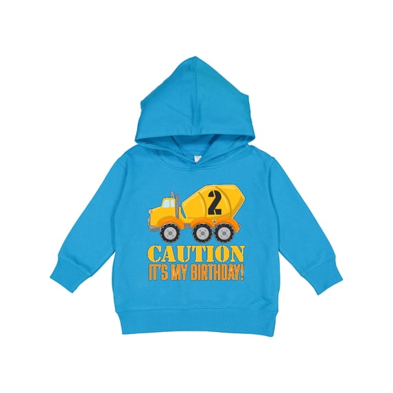 Inktastic 2nd Birthday Construction Truck, Cement Mixer 2 Years Old Toddler Hoodie