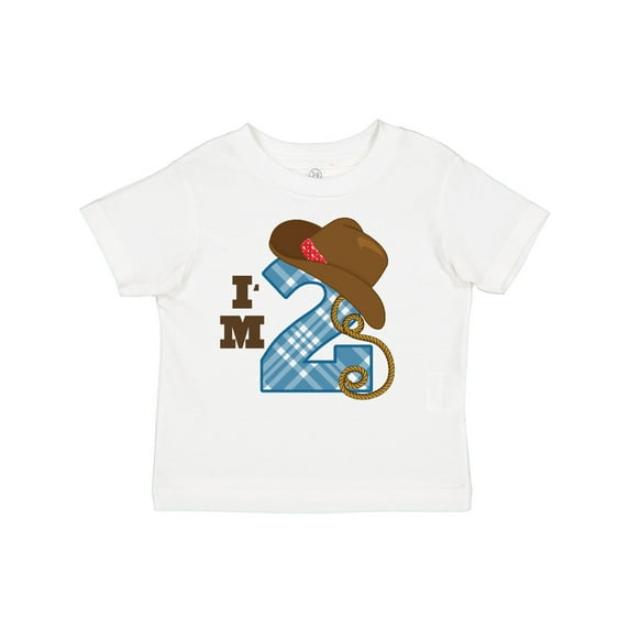 Inktastic 2nd Birthday Cowboy I'm 2 Two Year Old Boys or Girls Toddler T-Shirt