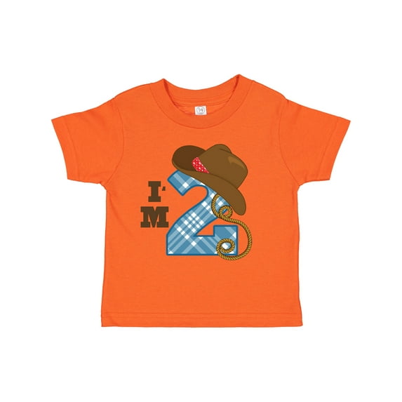 Inktastic 2nd Birthday Cowboy I'm 2 Two Year Old Boys or Girls Toddler T-Shirt