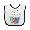 thumbnail image 1 of Inktastic 2nd Birthday Cupcake Boys or Girls Baby Bib, 1 of 4