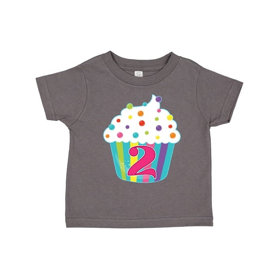 Inktastic 2nd Birthday Cupcake Boys or Girls Toddler T-Shirt