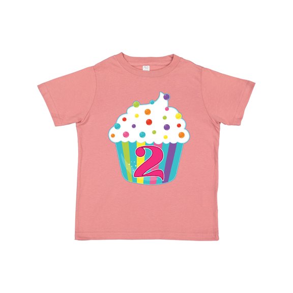 Inktastic 2nd Birthday Cupcake Boys or Girls Toddler T-Shirt