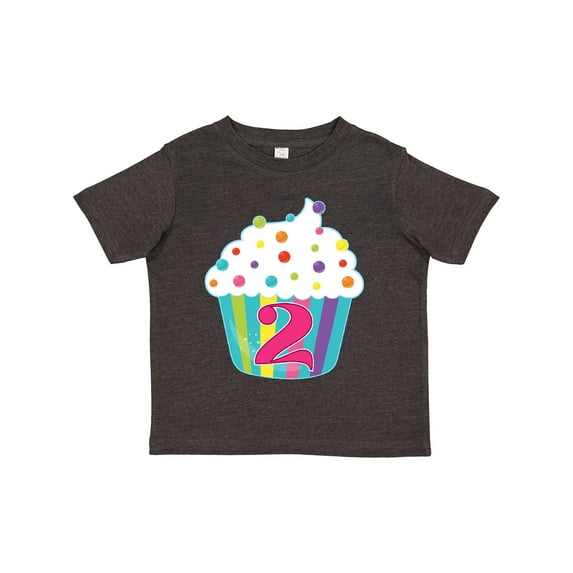 Inktastic 2nd Birthday Cupcake Boys or Girls Toddler T-Shirt