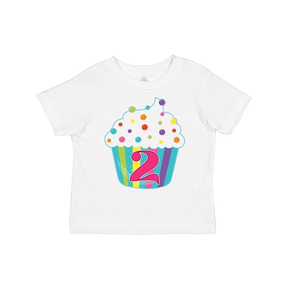 Inktastic 2nd Birthday Cupcake Boys or Girls Toddler T-Shirt