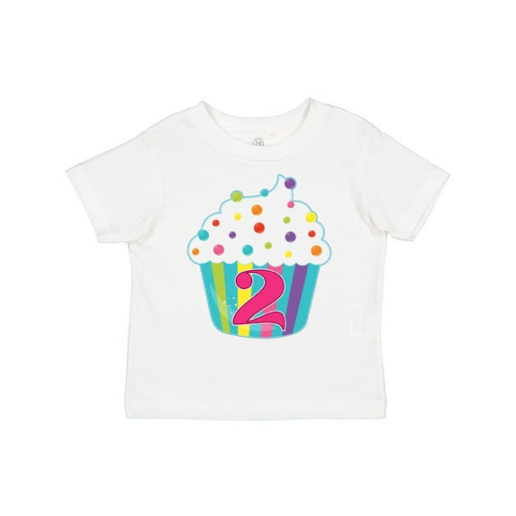 Inktastic 2nd Birthday Cupcake Boys or Girls Toddler T-Shirt