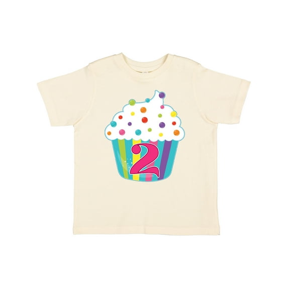 Inktastic 2nd Birthday Cupcake Boys or Girls Toddler T-Shirt