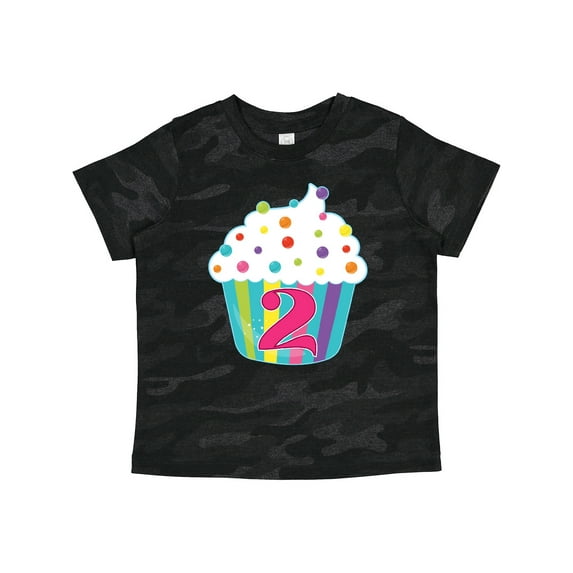 Inktastic 2nd Birthday Cupcake Boys or Girls Toddler T-Shirt