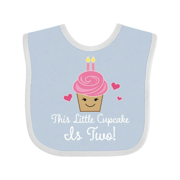 Inktastic 2nd Birthday Cupcake Girls Cute Girls Baby Bib