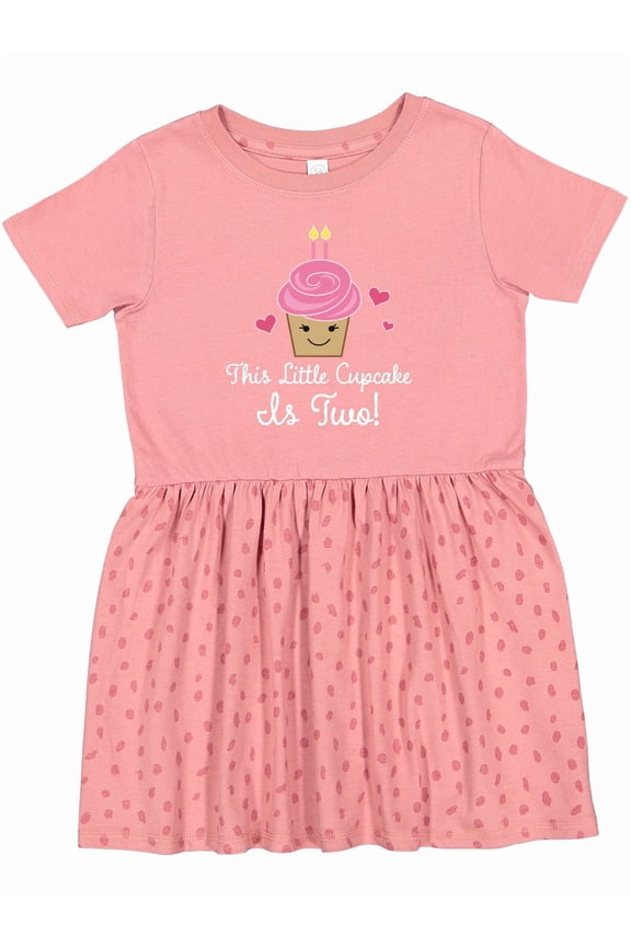 2nd Birthday Cupcake Girls Cute Girls Toddler Dress