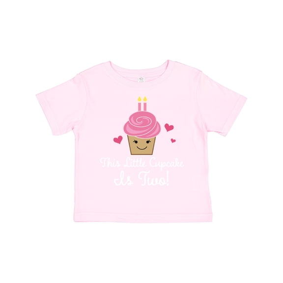 Inktastic 2nd Birthday Cupcake Girls Cute Girls Toddler T-Shirt