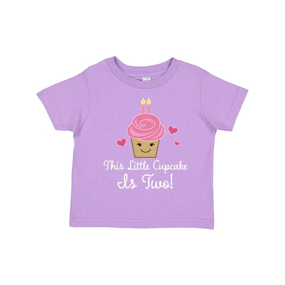 Inktastic 2nd Birthday Cupcake Girls Cute Girls Toddler T-Shirt
