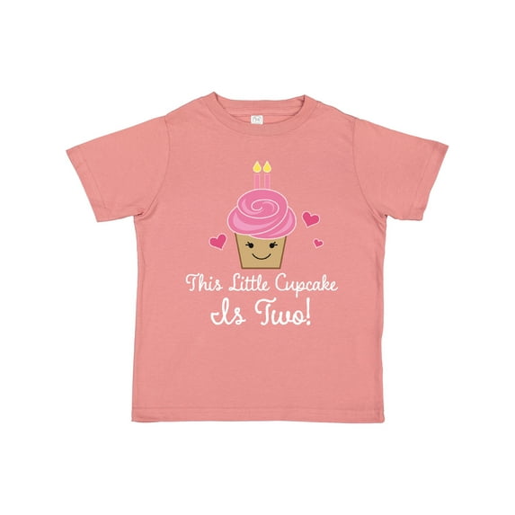 Inktastic 2nd Birthday Cupcake Girls Cute Girls Toddler T-Shirt