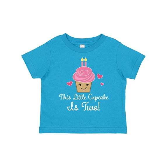 Inktastic 2nd Birthday Cupcake Girls Cute Girls Toddler T-Shirt
