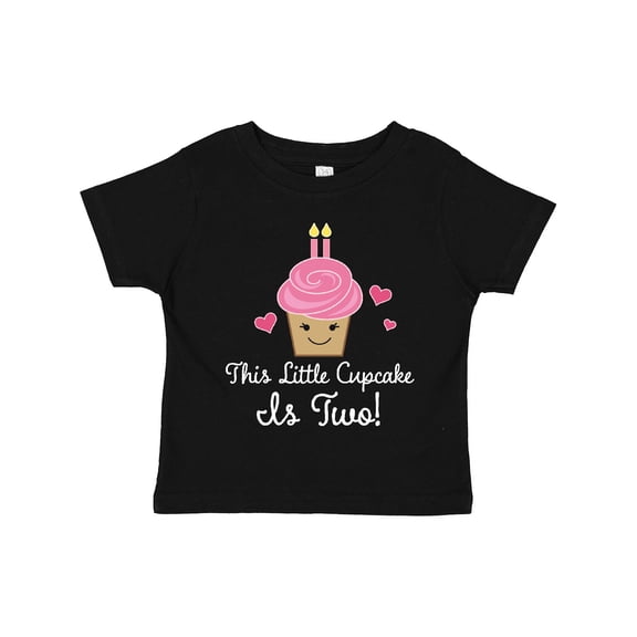 Inktastic 2nd Birthday Cupcake Girls Cute Girls Toddler T-Shirt