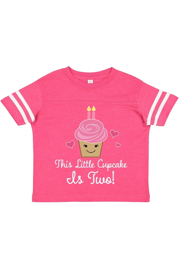 2nd Birthday Cupcake Girls Cute Girls Toddler T-Shirt