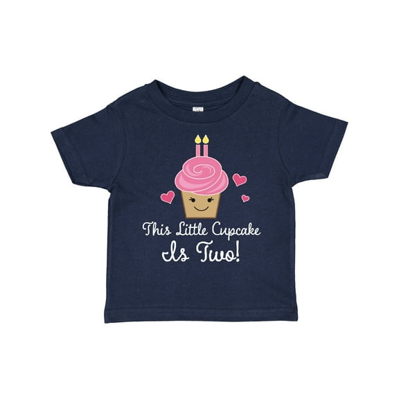Inktastic 2nd Birthday Cupcake Girls Cute Girls Toddler T-Shirt