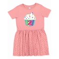 thumbnail image 1 of Inktastic 2nd Birthday Cupcake Girls Toddler Dress, 1 of 5