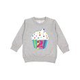 thumbnail image 1 of Inktastic 2nd Birthday Cupcake Toddler Sweatshirt, 1 of 4