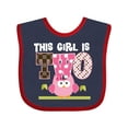 thumbnail image 1 of Inktastic 2nd Birthday Cute Owl 2 Year Old Girls Baby Bib, 1 of 4