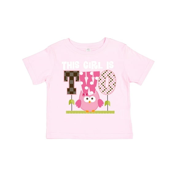 Inktastic 2nd Birthday Cute Owl 2 Year Old Girls Toddler T-Shirt