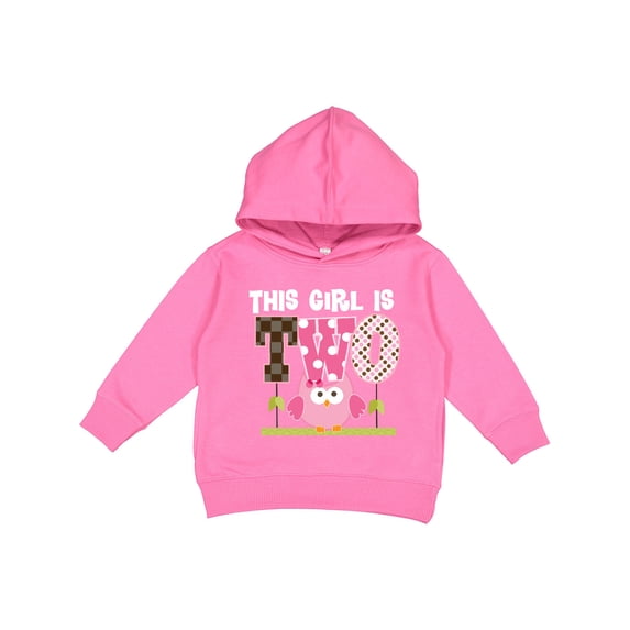 Inktastic 2nd Birthday Cute Owl 2 Year Old Toddler Hoodie