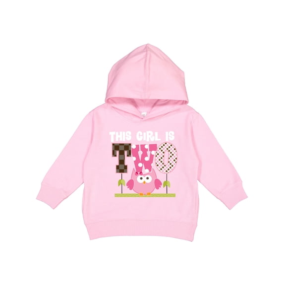 Inktastic 2nd Birthday Cute Owl 2 Year Old Toddler Hoodie