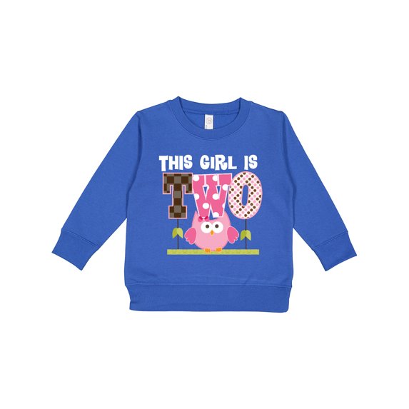 Inktastic 2nd Birthday Cute Owl 2 Year Old Toddler Sweatshirt