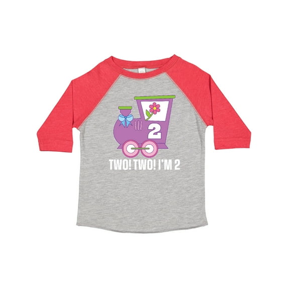 Inktastic 2nd Birthday Cute Train I'm Two Girls Toddler T-Shirt
