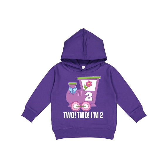 Inktastic 2nd Birthday Cute Train I'm Two Toddler Hoodie