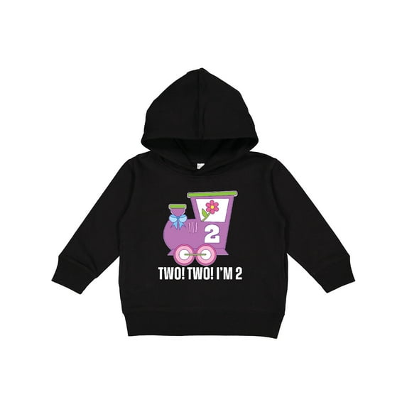 Inktastic 2nd Birthday Cute Train I'm Two Toddler Hoodie
