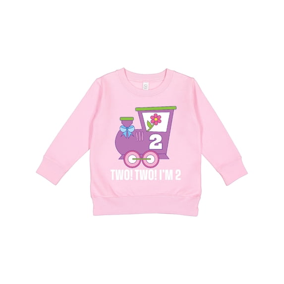 Inktastic 2nd Birthday Cute Train I'm Two Toddler Sweatshirt