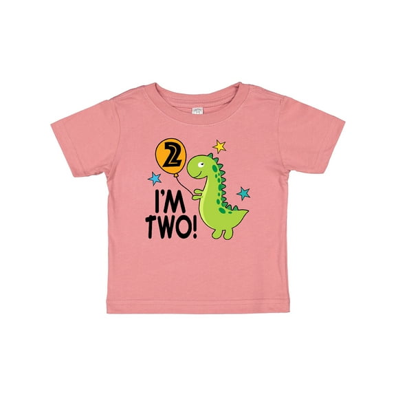 Inktastic 2nd Birthday Dinosaur 2 Year Old Boy Boys or Girls Baby T-Shirt