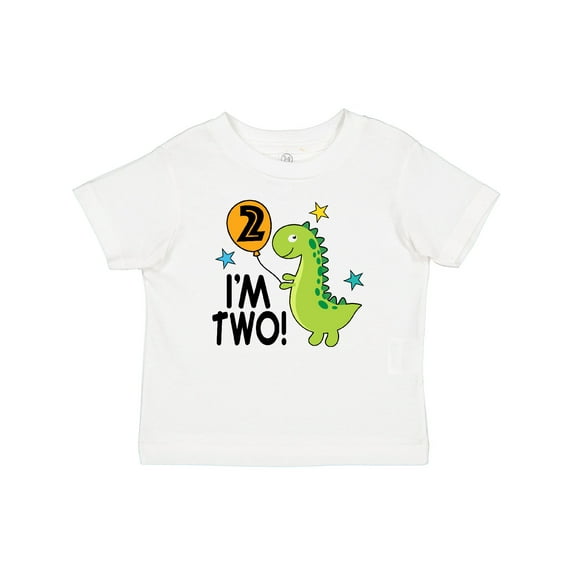 Inktastic 2nd Birthday Dinosaur 2 Year Old Boy Boys or Girls Baby T-Shirt