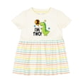 thumbnail image 1 of Inktastic 2nd Birthday Dinosaur 2 Year Old Boy Girls Baby Dress, 1 of 5