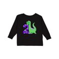 thumbnail image 1 of Inktastic 2nd Birthday Dinosaur Boys Long Sleeve Toddler T-Shirt, 1 of 5