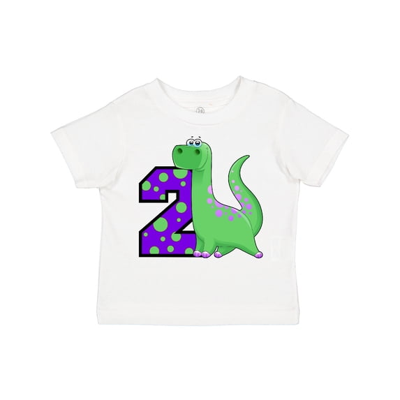 Inktastic 2nd Birthday Dinosaur Boys Toddler T-Shirt