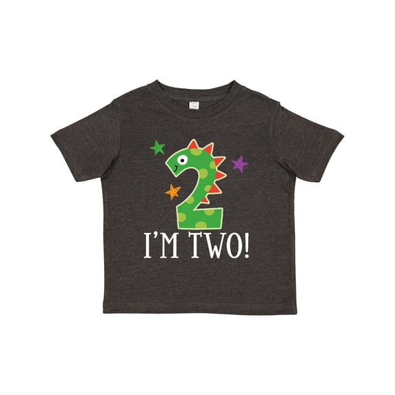 Inktastic 2nd Birthday Dinosaur Party 2 Year Old Boys or Girls Toddler T-Shirt