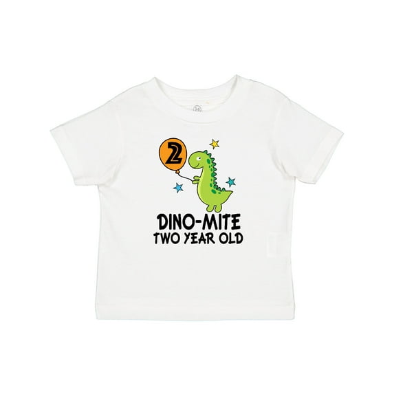 Inktastic 2nd Birthday Dinosaur Party Two Year Old Boys Baby T-Shirt