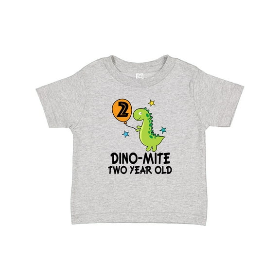 Inktastic 2nd Birthday Dinosaur Party Two Year Old Boys Baby T-Shirt