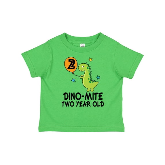 Inktastic 2nd Birthday Dinosaur Party Two Year Old Boys Toddler T-Shirt