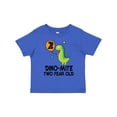 thumbnail image 1 of Inktastic 2nd Birthday Dinosaur Party Two Year Old Boys Toddler T-Shirt, 1 of 5