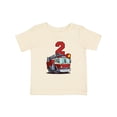 thumbnail image 1 of Inktastic 2nd Birthday Fire Truck Boys or Girls Baby T-Shirt, 1 of 5