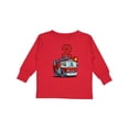 thumbnail image 1 of Inktastic 2nd Birthday Fire Truck Boys or Girls Long Sleeve Toddler T-Shirt, 1 of 5