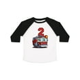 thumbnail image 1 of Inktastic 2nd Birthday Fire Truck Boys or Girls Toddler T-Shirt, 1 of 5