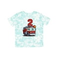 thumbnail image 1 of Inktastic 2nd Birthday Fire Truck Boys or Girls Toddler T-Shirt, 1 of 5