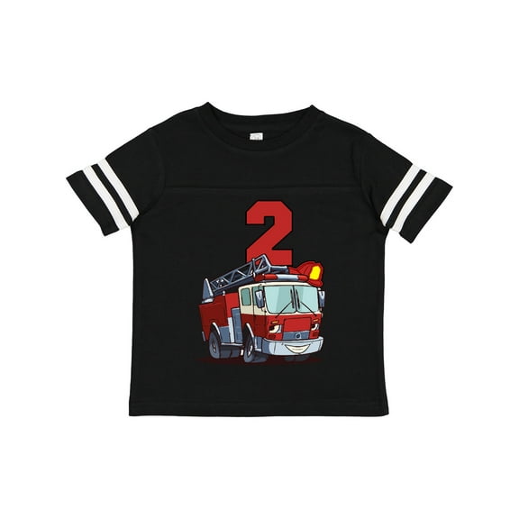 Inktastic 2nd Birthday Fire Truck Boys or Girls Toddler T-Shirt
